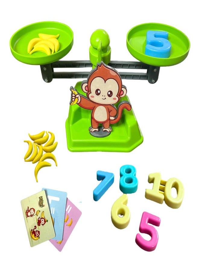 KITOY Weigh N Play | Math Balancing Game | Learn Practical Maths | Educational Toy with Weights for Kids 4+ (Monkey) - Image 1